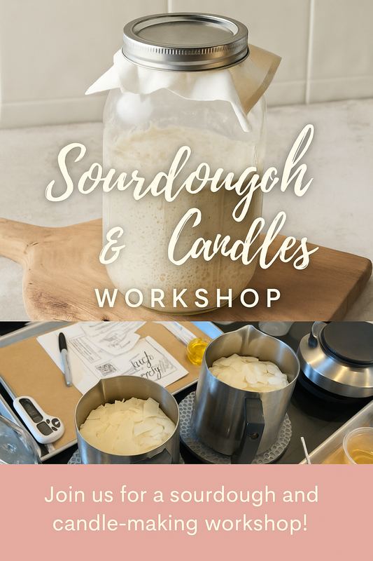 Candle + Sourdough Starter Workshop at Beauty and the Bean - 12/14 @ 10am *Drink included