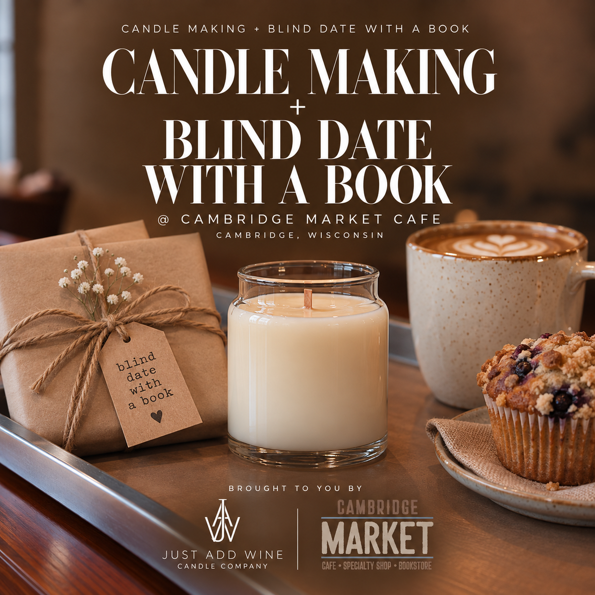 Candle-Making Class & A Blind Date w/ A Book - Cambridge Market Cafe @ 5pm